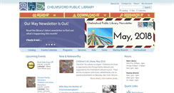 Desktop Screenshot of chelmsfordlibrary.org