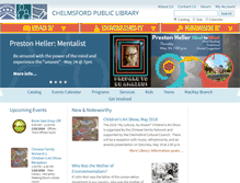 Tablet Screenshot of chelmsfordlibrary.org